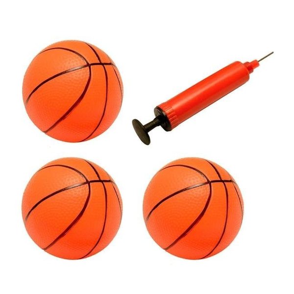 Perfectpitch Inflatable Magic Shot Mini Hoop Basketballs with Pump - Pack of 3 PE1258918